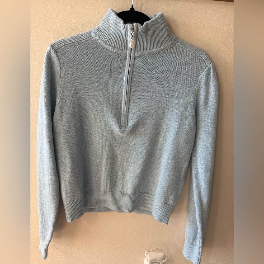 Kilte The Taylor Quarter Zip in Light Blue- Size 1(S)